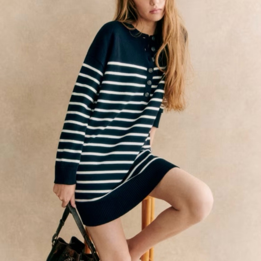 Sezane Evelyn Sweater Dress size Xsmall